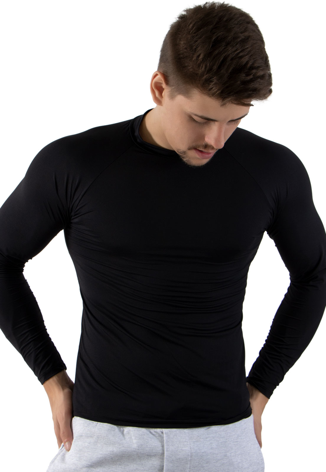 Camisa Térmica Peluciada Segunda Pele Premium Manga Longa